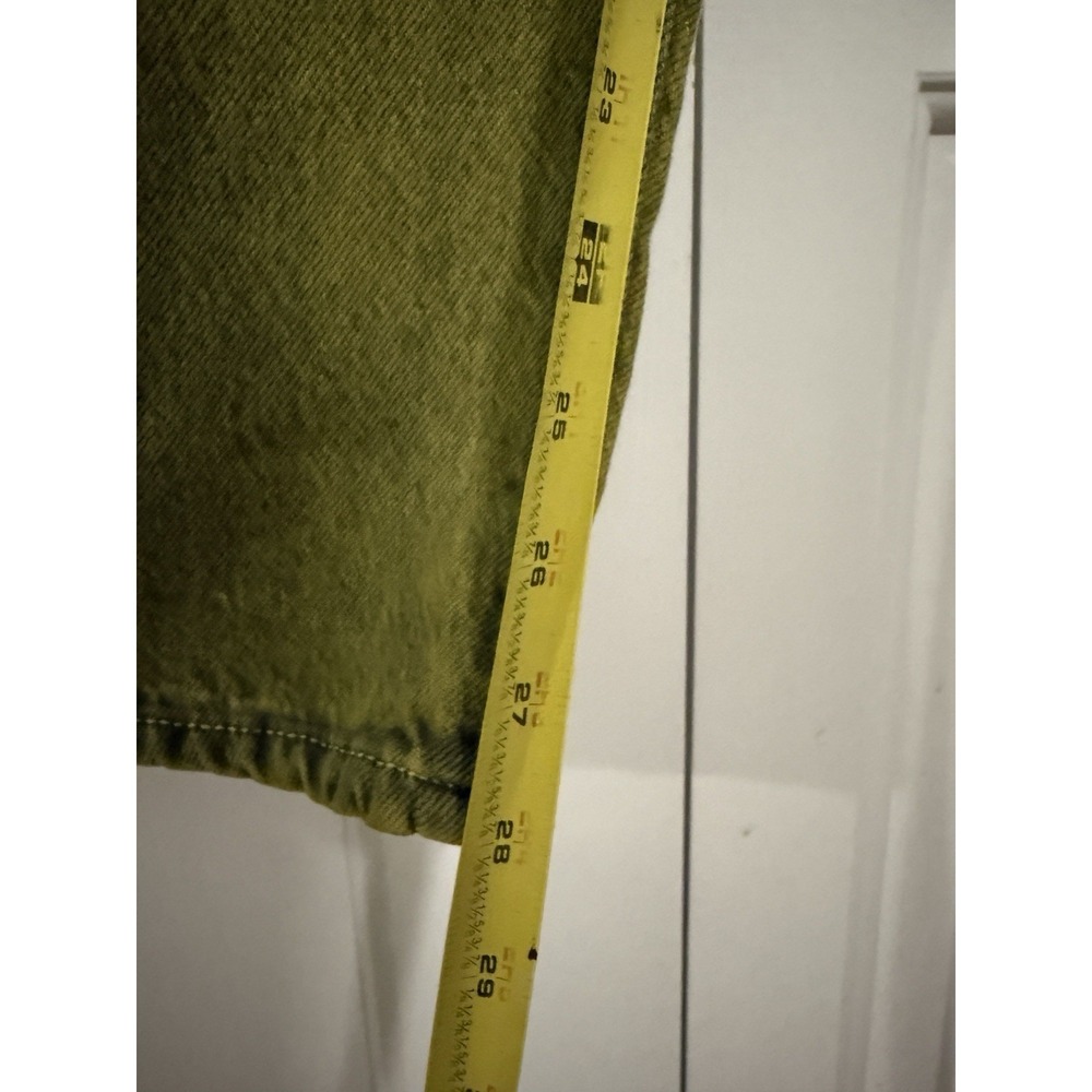 Levis Jeans Womens 94 Baggy Size 25 Straight Leg Green Acid Wash - Picture 4 of 8